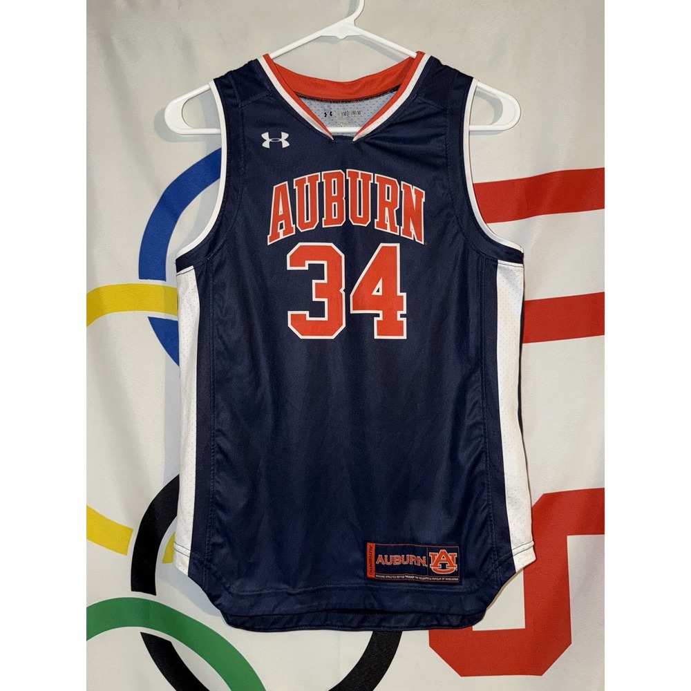 Under Armour Auburn Tigers Basketball Jersey Youth Medium Charles Barkley